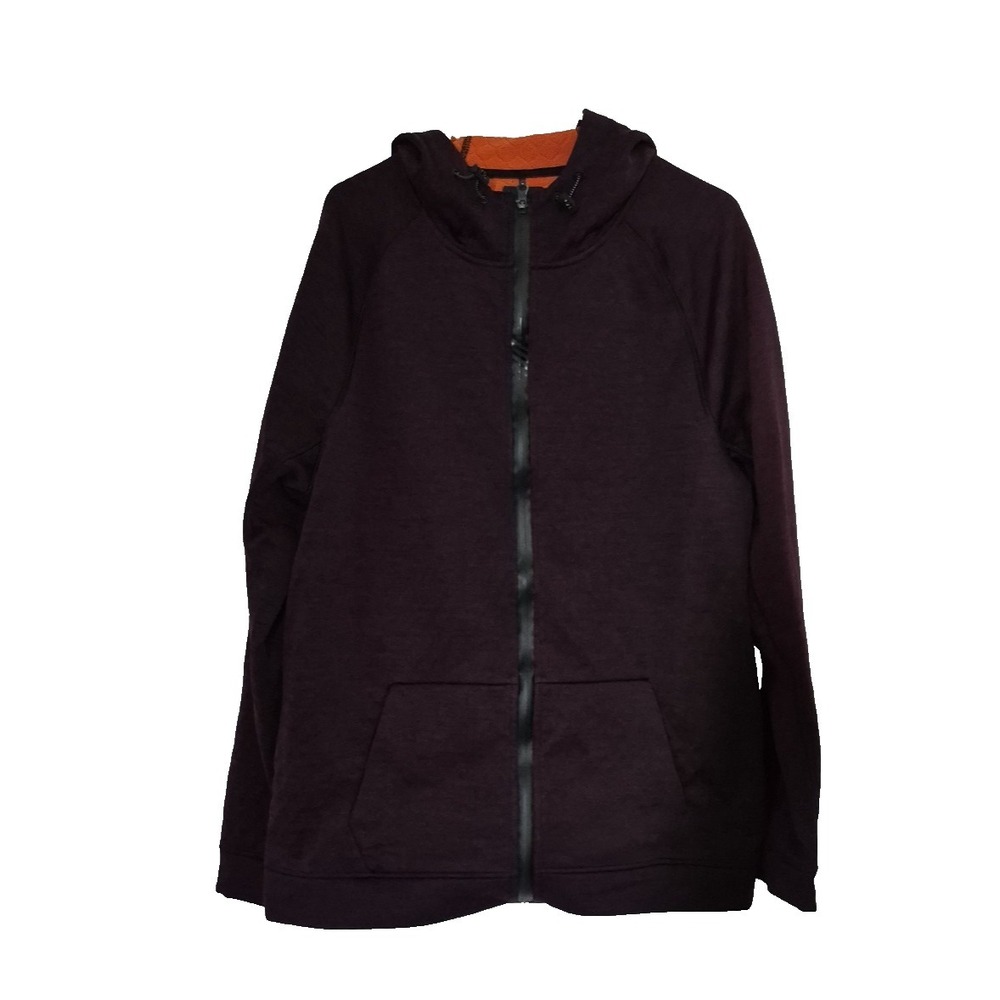 American Eagle Jacket Mens XLT Burgundy Active Flex Hoodie‎ Long Sleeve Full Zip